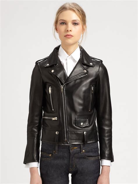 saint laurent biker jacket.